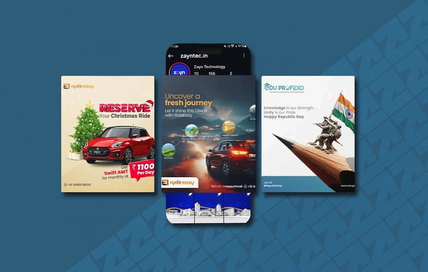 Content creation social media service in Kerala, India for engaging posts