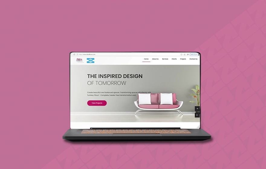 Web Design mockup by Zayn Technology in Doha, Qatar